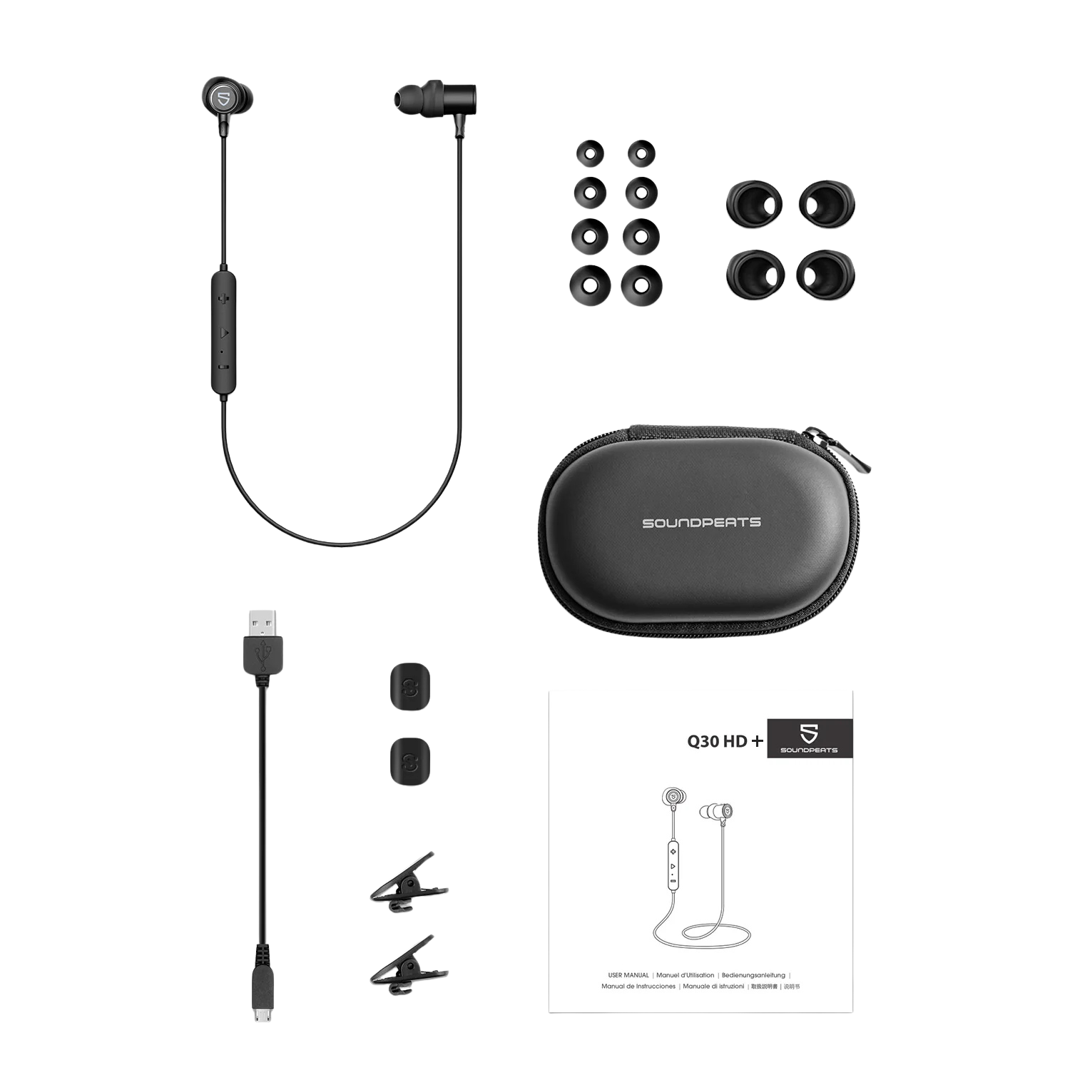 SOUNDPEATS Q30 HD+ In-Ear Stereo Bluetooth Headphones